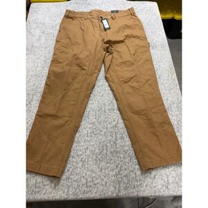 Alpine Design Mens Mad Utility Pants Brown Khaki Organic Cotton 38x30 NWT